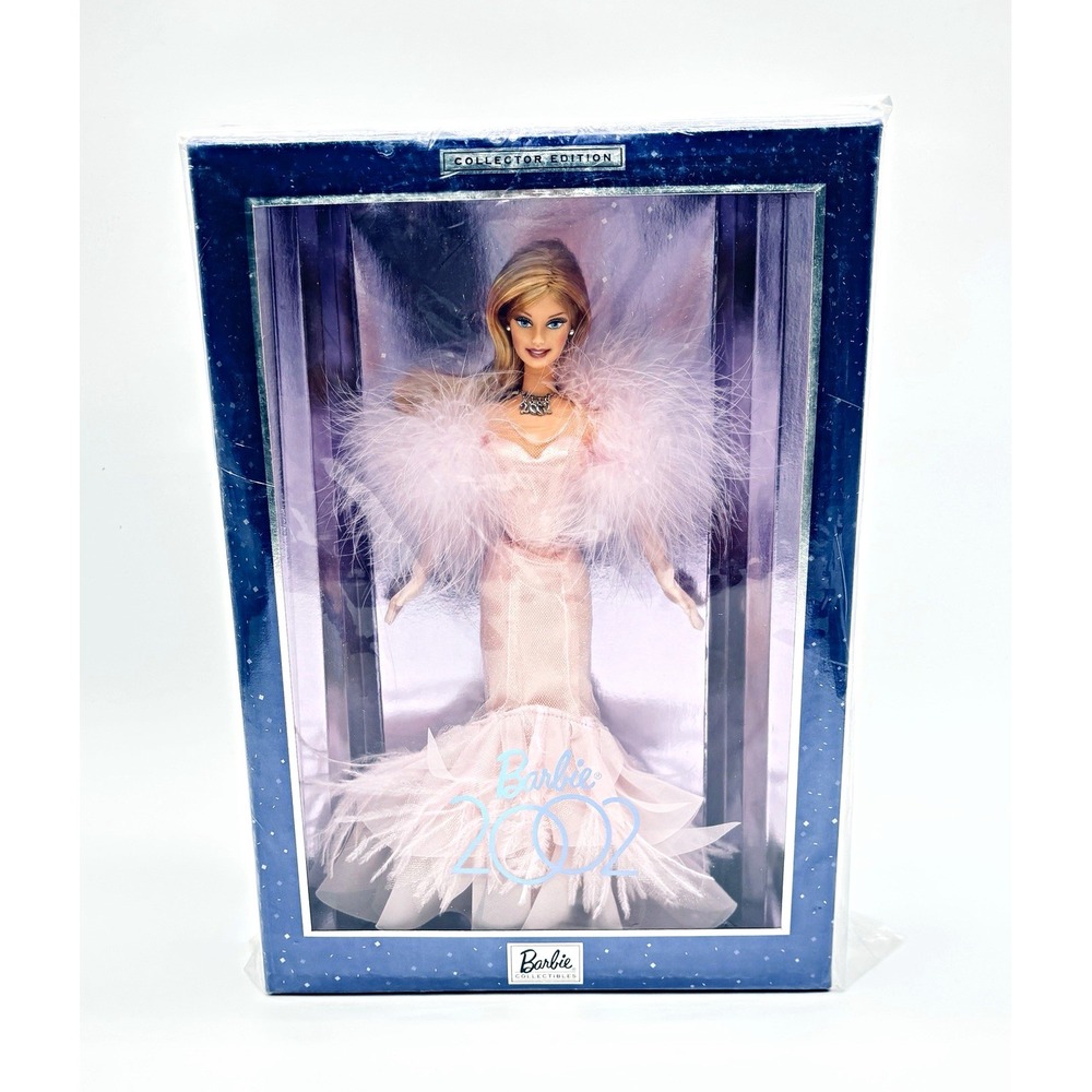 Barbie 2002 Collector Edition Doll 53975 Pink Gown Blonde Hair New In Box